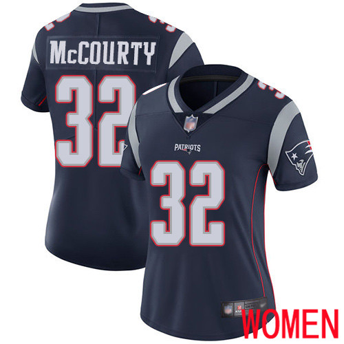 New England Patriots Football #32 Vapor Limited Navy Blue Women Devin McCourty Home NFL Jersey